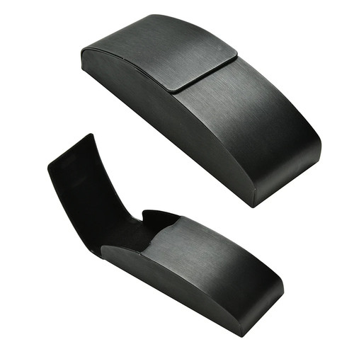 Black leather curve arc - curve, hard