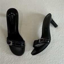 Coach Black Solid Slide
