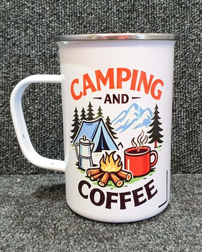 Camping mug large 22oz enamel - mug, (large