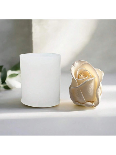 1pc realistic rose - rose, silicone