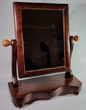 Vintage Wooden Swing Tilting Mirror Dressing Table Toilet Gentleman Medium/Small