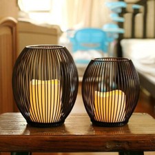 Black Metal Wire Lantern