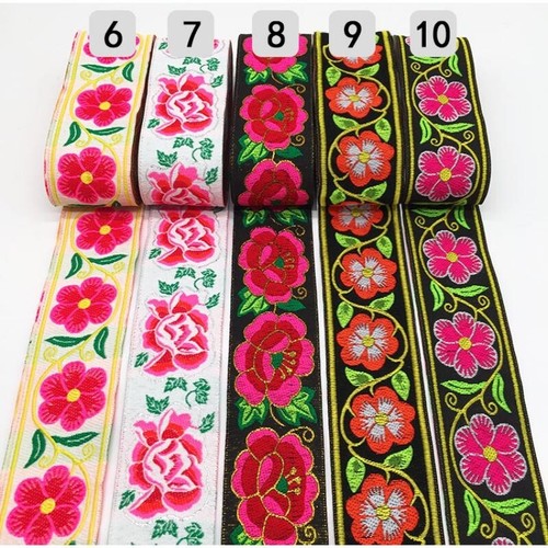 Embroidered flower jacquard - flower,