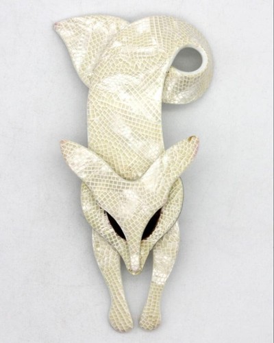 Lea stein fox brooch - lea,