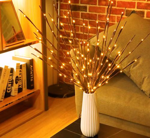 Led twig lights prelit - 2x,
