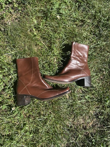 Women brown leather - brown,