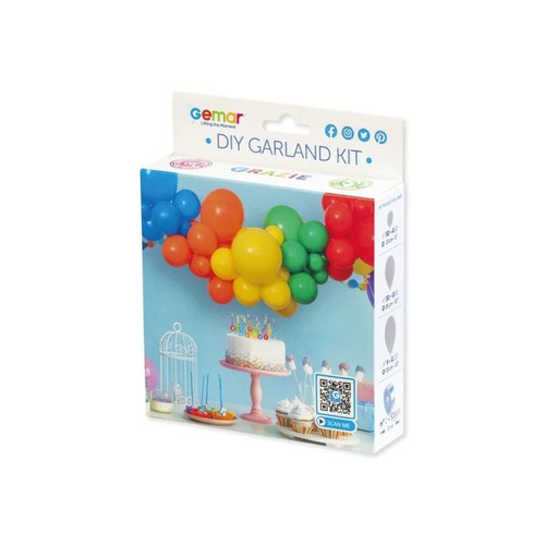 Diy rainbow balloon garland - rainbow,