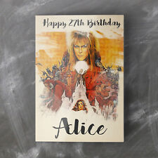 LABYRINTH DAVID BOWIE Personalised Birthday Card Mum Dad Male Female Friend