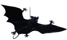 Halloween Rubber Hanging Bat
