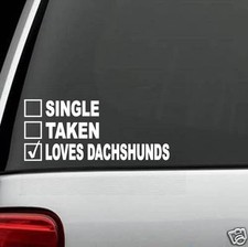 Love My Dachshund Dog Decal