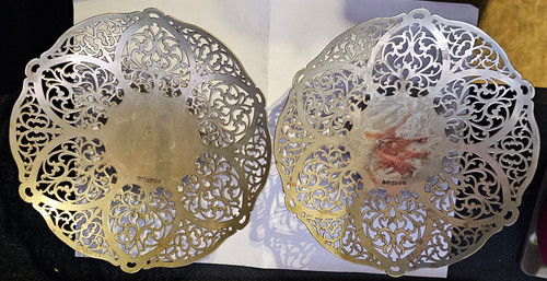 Pair antique s silver - dg&s,