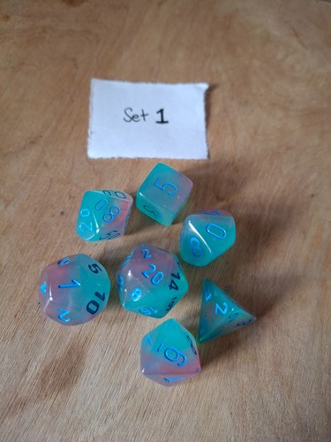 Chessex gemini gel green pink - gemini,