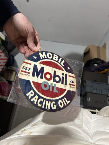 Mobil oil racing sign - racing,