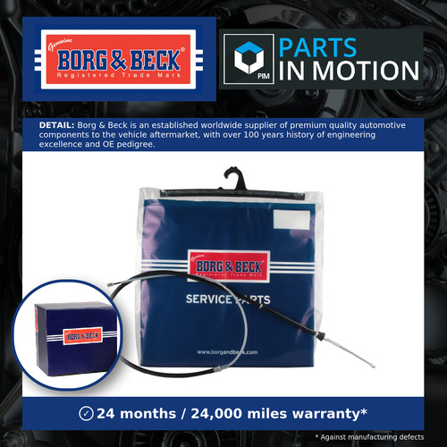 Handbrake cable rear left - handbrake,