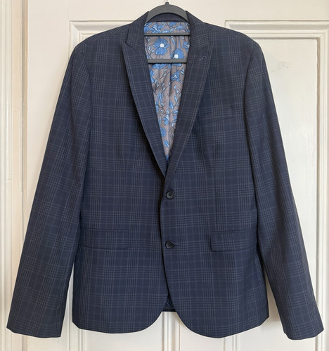 Next tailoring navy check - next,