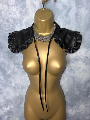 New primark black faux leather - black,