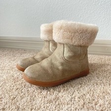 Ugg | Girl's Jorie Metallic Gold Zip Up Boots Size 9