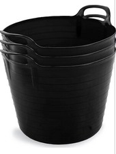 3 x BLACK 42L 42 Litre Large