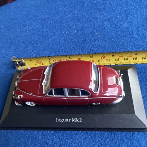 Jaguar mk2 red diecast model - diecast,
