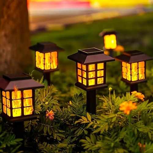 Flame effect solar - flame, outdoor