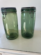 L’Ideales Jars Green Vintage French Preserving 2 Litres 