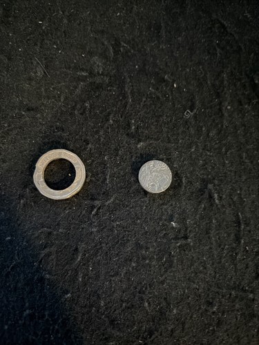 Broken pound coin - £1,