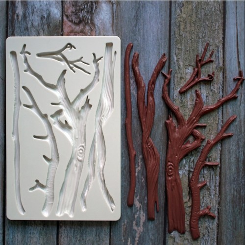 Tree trunk silicone - trunk, fondant