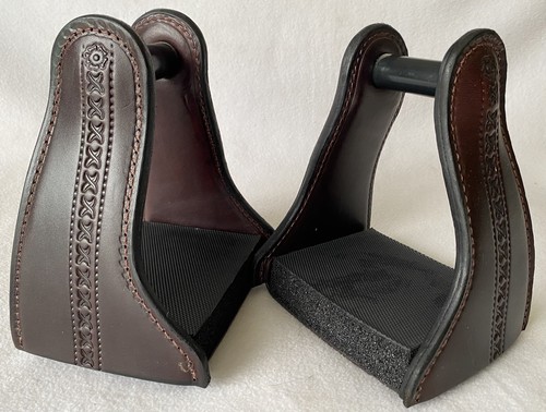 New circle leather - new, padded