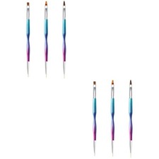 6 Pcs Double Ended Nail Brush