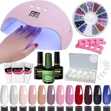 Gel Nail Kit 12 Colours 8ML 54W UV Lamp Starter Kit for Beginners (UK Company) U