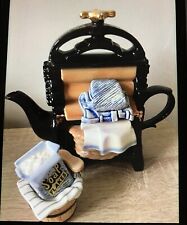 CARDEW  LARGE LTD EDT  WASHING MANGLE TEAPOT WITH WASH BASKET SUGAR BOWL
