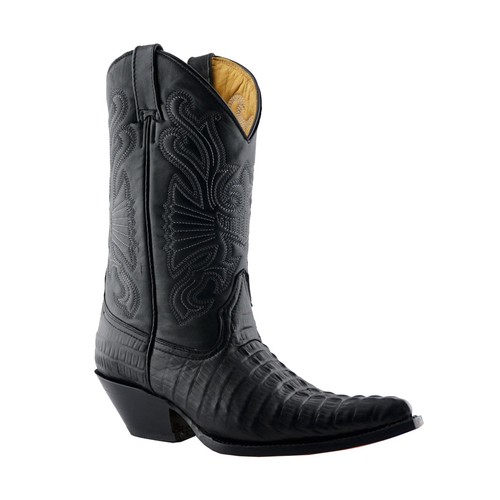 Grinders carolina croc black - carolina,