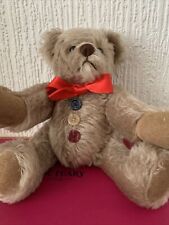 Teddy Bear Lang Wincons   “Buttons”. 100% Mohair Jointed  Height 10 1/2”. 27 Cms