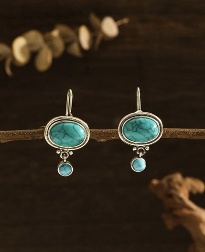 Silver and blue crystal - blue,