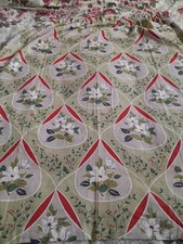 Vintage Barkcloth Single