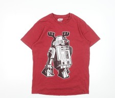 Next Star Wars Red R2-D2 Christmas Graphic Men's Regular Fit T-Shirt Medium