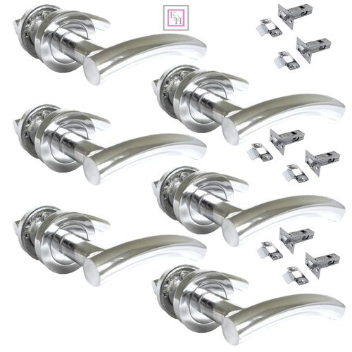 Epsom chrome lever rose - chrome,