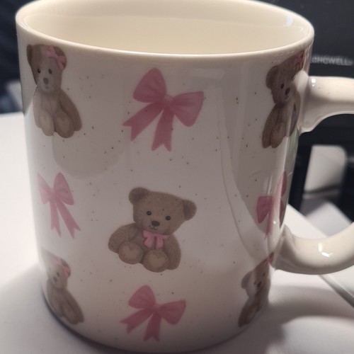 Teddy bow mug - teddy, ceramic