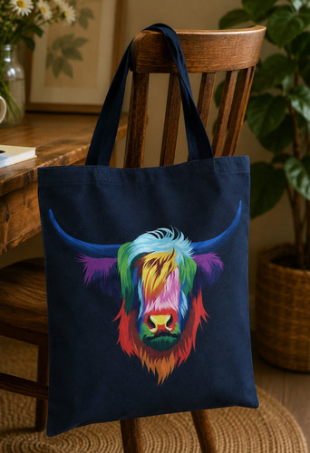 Highland cow tote bag - highland,