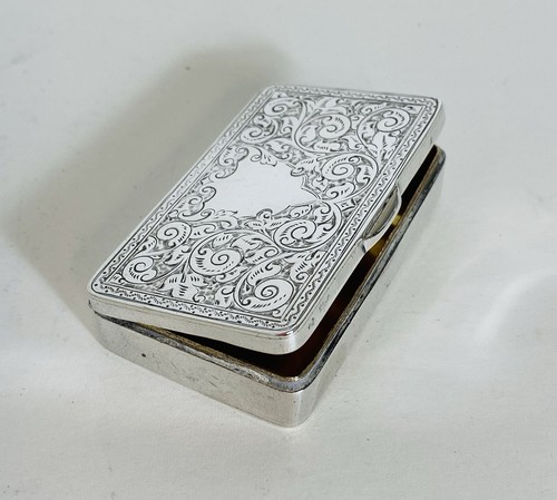 Victorian silver pill snuff - victorian, /