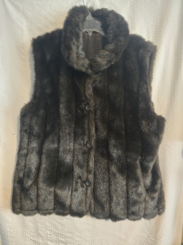 Womens faux fur vest - womens, faux?