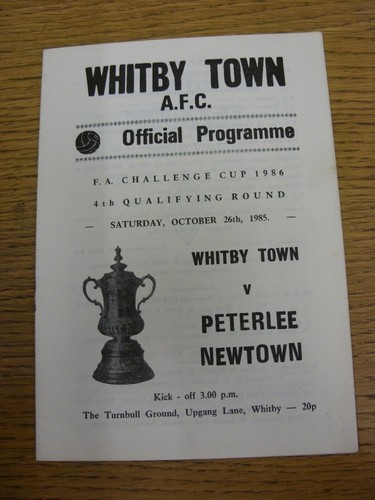 1985 whitby town v - whitby,