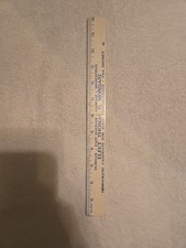 Vintage Wooden 12” Ruler. CT