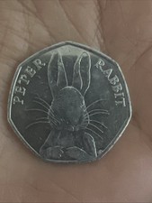 Rare 2016 Peter Rabbit 50p