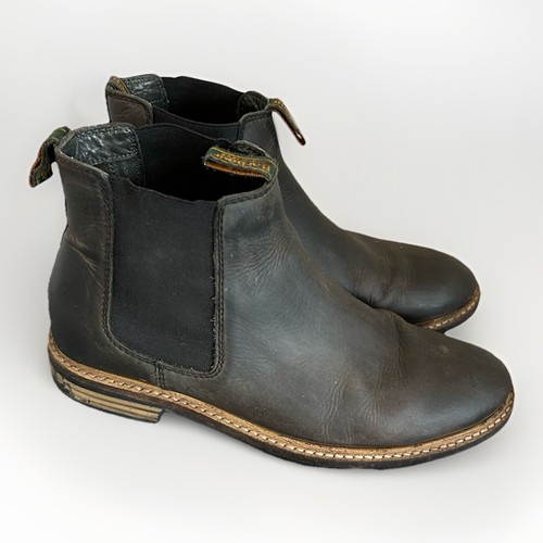 Barbour black leather - black,