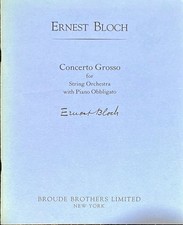 Bloch Concerto Grosso (2