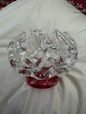 Red and Clear Glass Votive