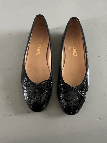 Designer chanel black patent - chanel,