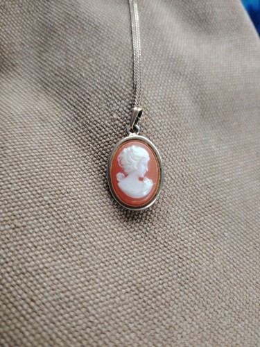 Antique cameo pendant - antique,
