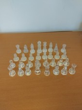 Glass Chess Set, Clear &